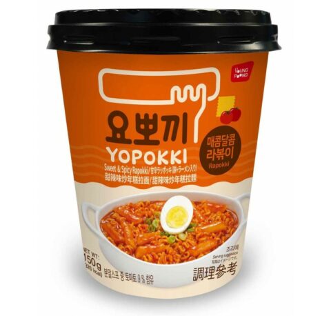 YP Yopokki Rapokki Cup – Sweet & Spicy 145g