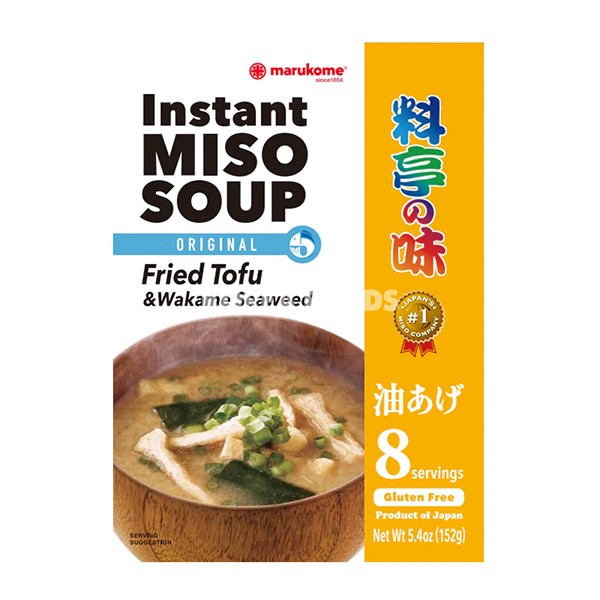 Marukome Instant Miso Soup Aburaage Pk8 152g